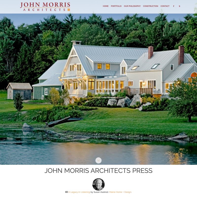 John Morris Architects - web design, wordpress development
